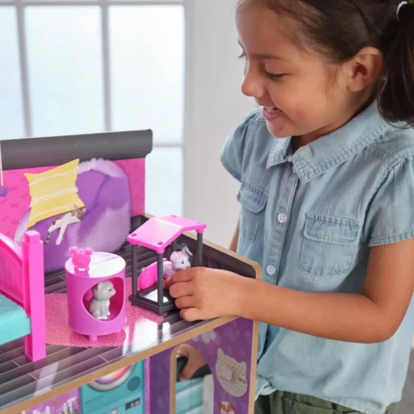 Перфектна дървена къща за кукли и домашни любимци-bellamiestore