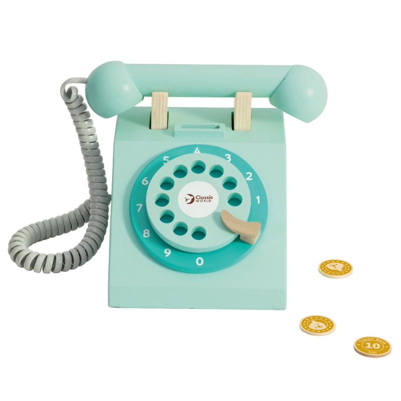 Дървена играчка - телефон с шайба от Classic world-bellamiestore