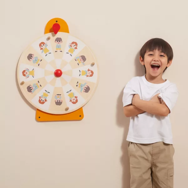 Дървена образователна игра за емоции VIGA Toys с момче за групова игра 3+