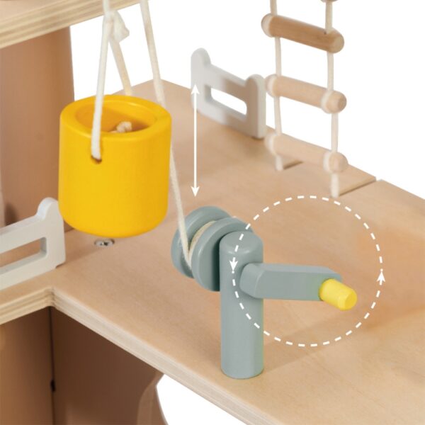 Детска дървена къщичка на дърво с аксесоари-bellamiestore