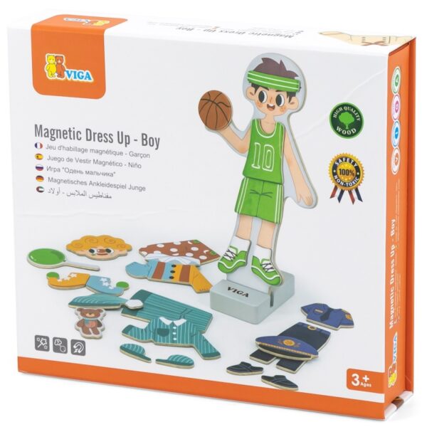 Магнитна кукла Момче за обличане - Viga toys-bellamiestore