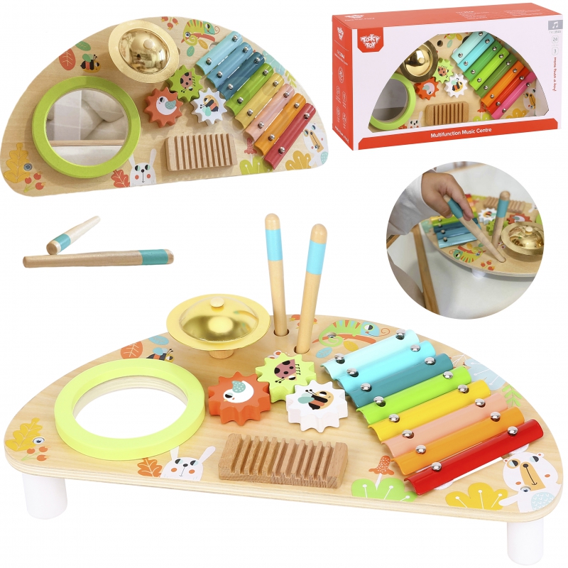 Масичка с детски музикални инструменти Tooky Toy-bellamiestore