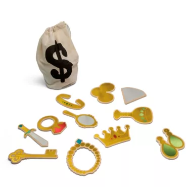 Настолна игра Крадецът &ndash; BS Toys комплект с дървени съкровища и торбичка