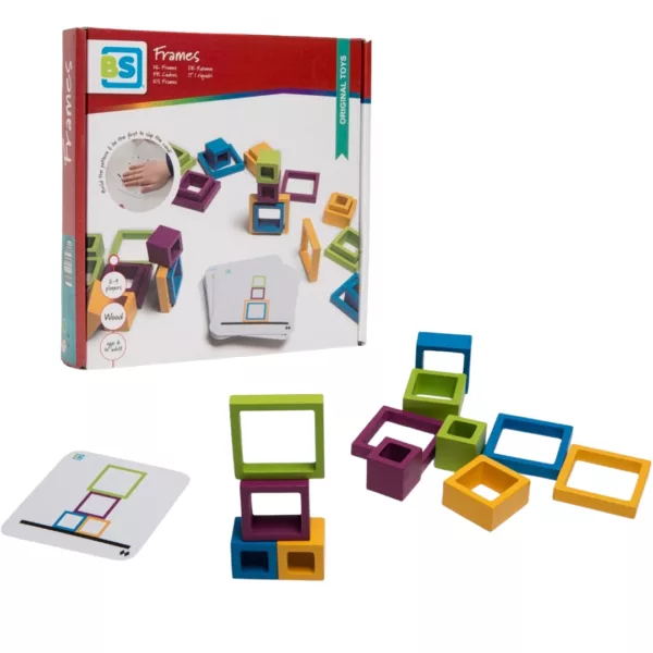 Детска състезателна игра Цветни рамки BS Toys дървена цветна 6+