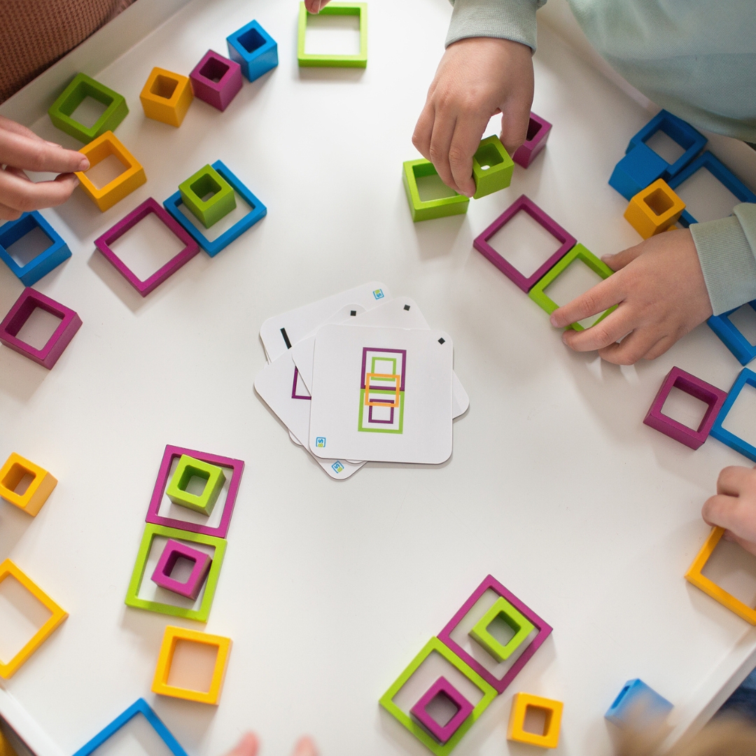 Детска състезателна игра - Цветни рамки 1