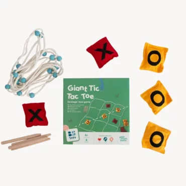 Комплект от BS Toys за голям морски шах с мрежа, торбички и дървени колчета