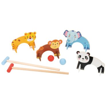 Lelin toys крокет за деца с животни-bellamiestore
