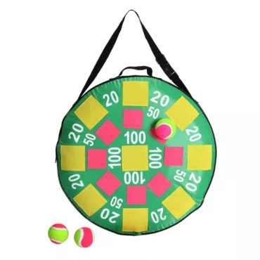 Мек дартс за деца с топки зелен текстилен за игра навън 4+