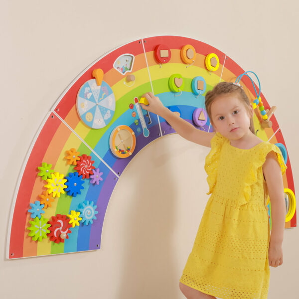 Образователна играчка за стена с актовности - Дъга 5