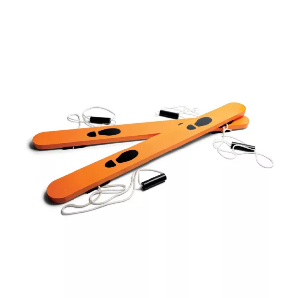 Ски за баланс дървени за двама оранжеви BS Toys 6+