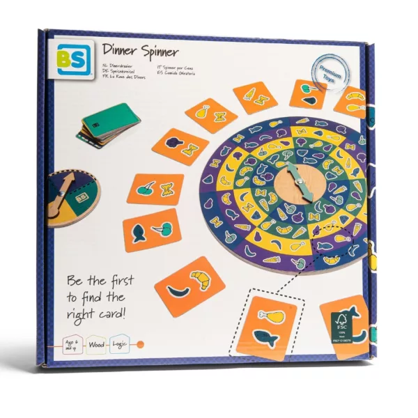 Детска настолна игра за детективи Dinner Spinner BS Toys кутия