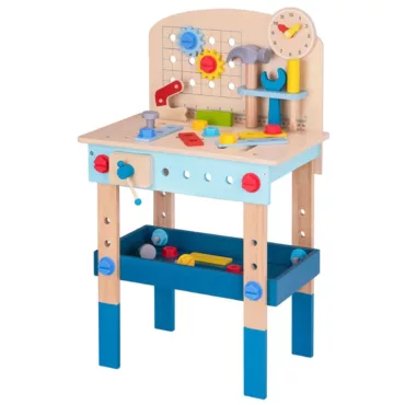 Дървена работилница Tooky Toy с 48 части за деца над 3 години