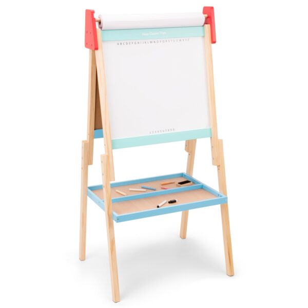 Двустранна магнитна дъска за рисуване с ролка хартия-bellamiestore