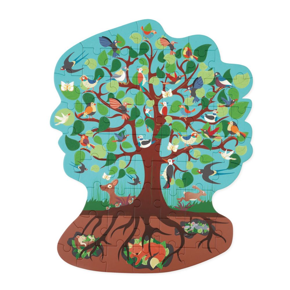 Scratch Красив пъзел за деца - Дърво от 50 части-bellamiestore