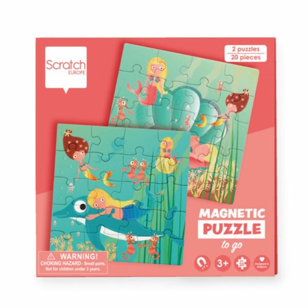 Scratch 2 бр. Детски магнитни пъзели - Русалки-bellamiestore