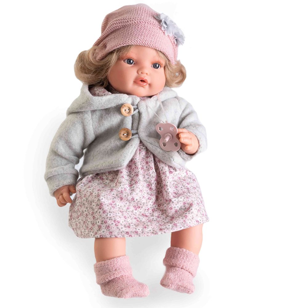 Красива детска кукла с рокля и палтенце - Бени-bellamiestore