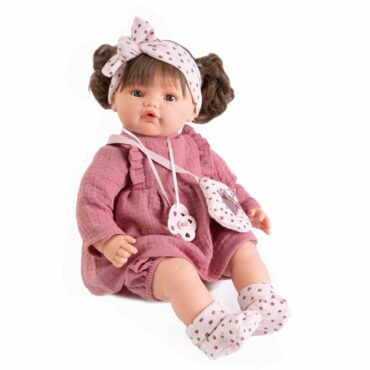 Кукла Бебче Бени с розов тоалет и чантичка-bellamiestore