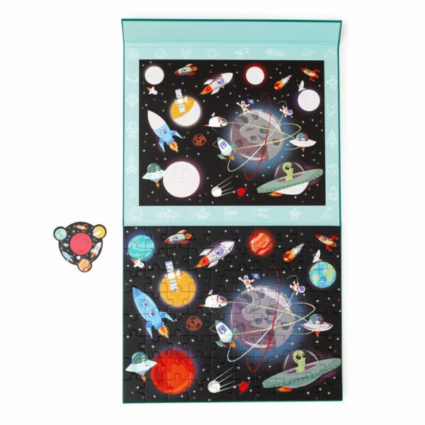Магнитен пъзел 2 в 1 - Мистериите на Космоса-bellamiestore