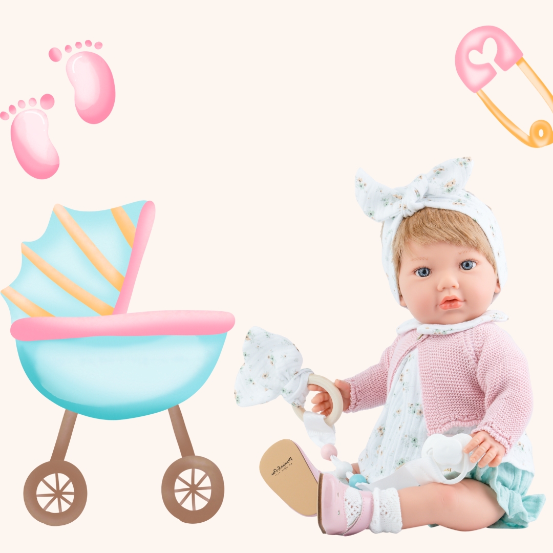 Marina and Pau Newborn Кукла - Бебе Алина 45 см
