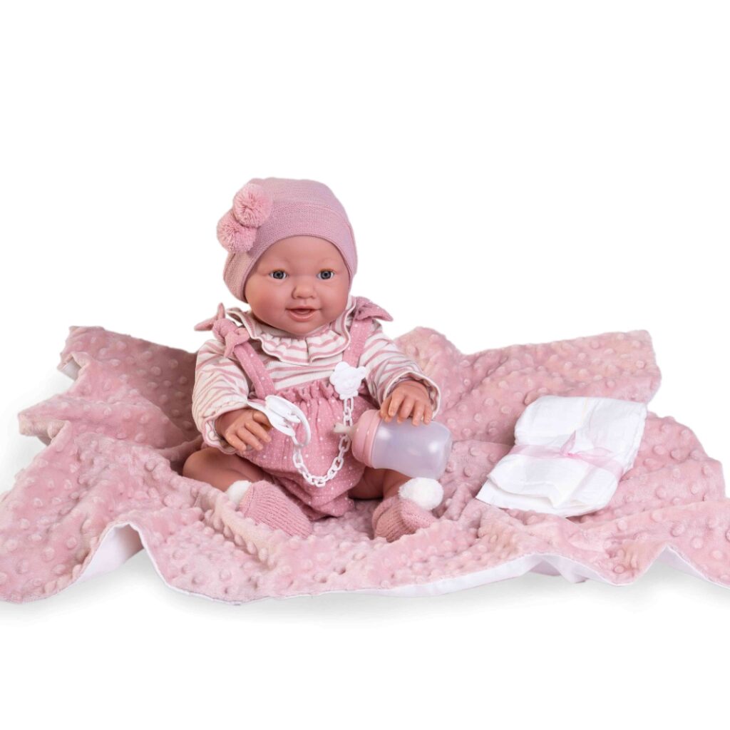 Новородено Бебе - кукла Миа с памперс и одеяло -bellamiestore