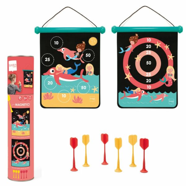 Scratch Детски дартс с магнити - Русалки-bellamiestore