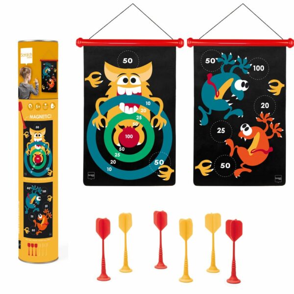 Scratch Магнитен дартс - Луди чудовища -bellamiestore