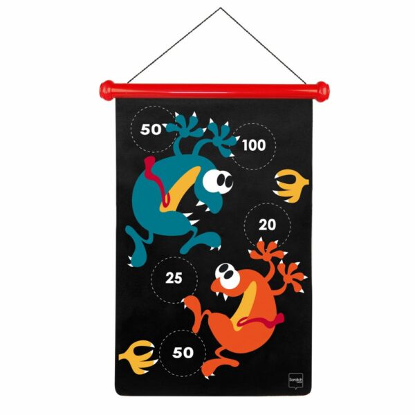 Scratch Магнитен дартс - Луди чудовища -bellamiestore