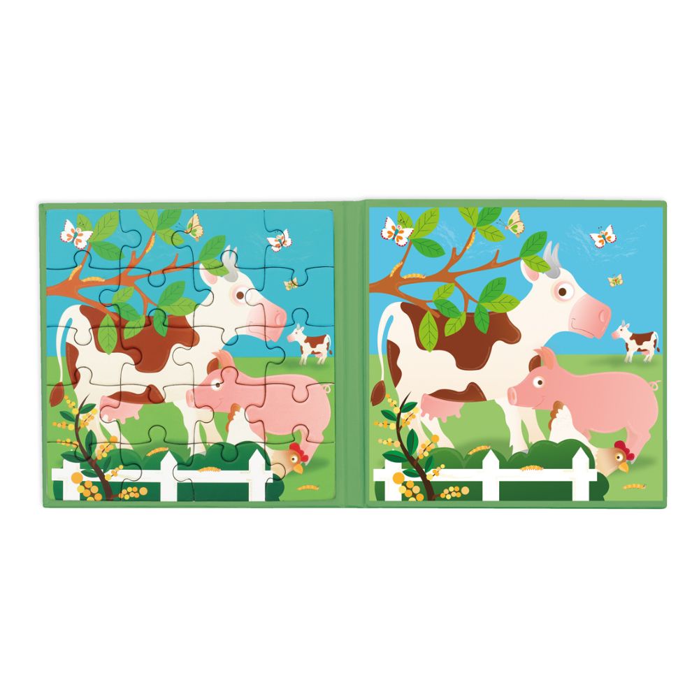 Scratch магнитни пъзели с животни от фермата 2 броя-bellamiestore
