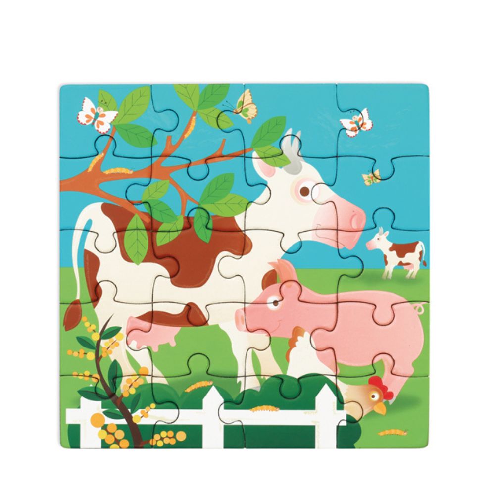 Scratch магнитни пъзели с животни от фермата 2 броя-bellamiestore