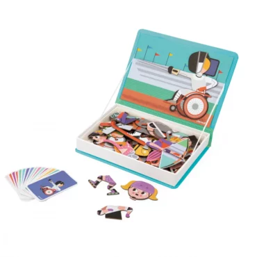 Детска магнитна книга - Спортове с 48 части -bellamiestore