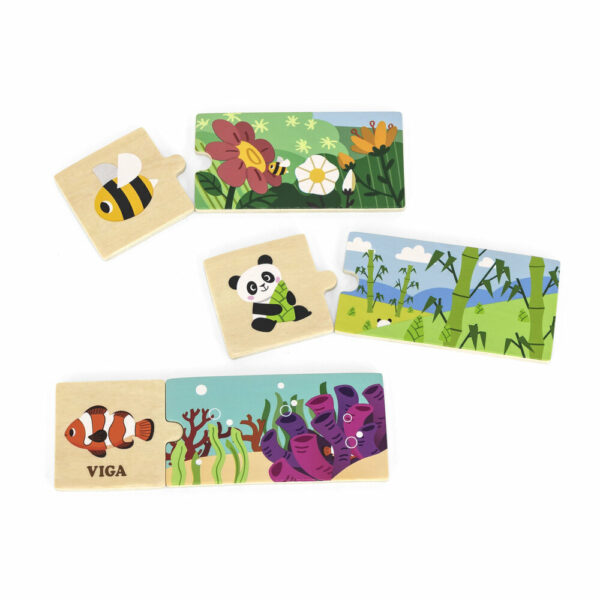 Дървен образователен пъзел - Моя дом-bellamiestore