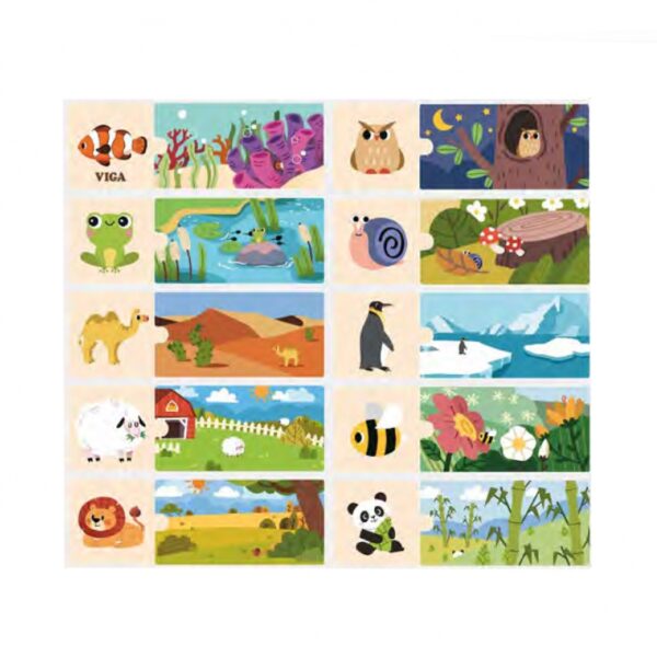 Дървен образователен пъзел - Моя дом-bellamiestore