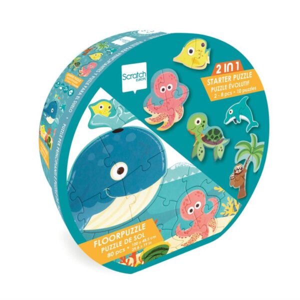 Детски стартиращ пъзел за пода - Океан-bellamiestore