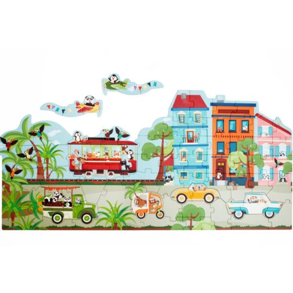 Голям стартиращ пъзел за деца - Какво има на пътя -bellamiestore