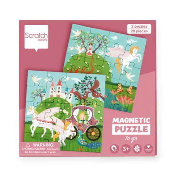 Книга с магнитен пъзел за пътуване - Принцеса-bellamiestore