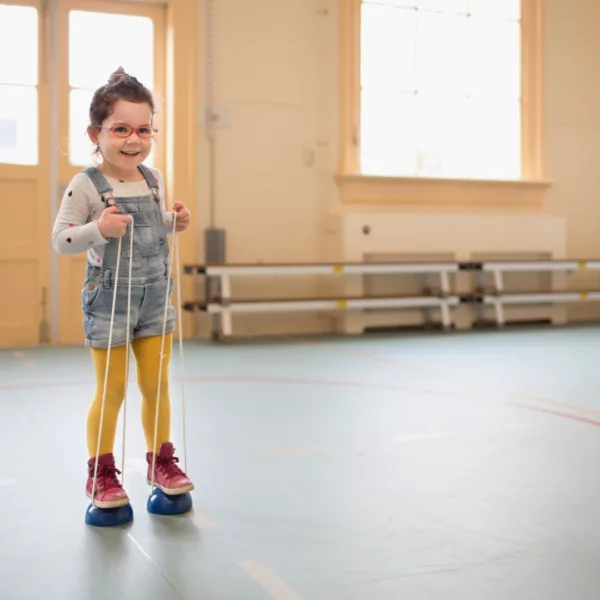 Детски кокили за баланс с въже сини за 3+ години