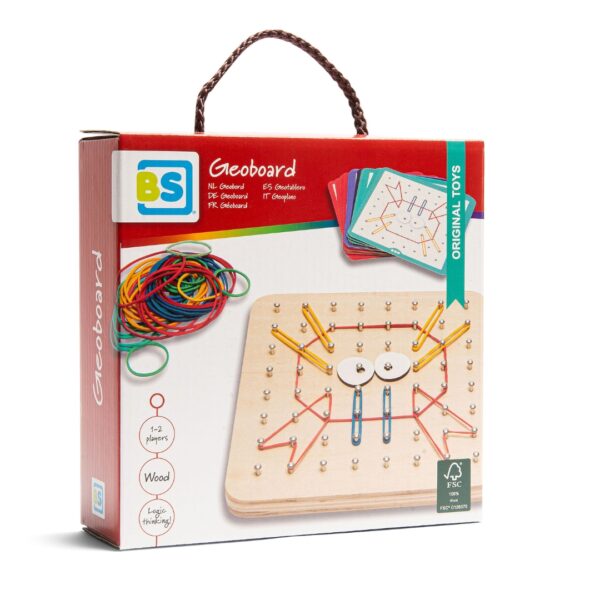 Геоборд - Монтесори игра с ластици -bellamiestore