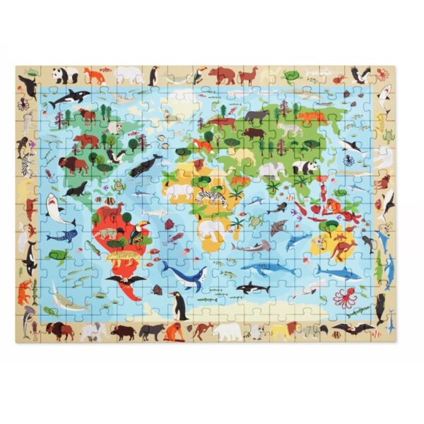 Откриващ детски пъзел - Животнския свят от 150 части-bellamiestore