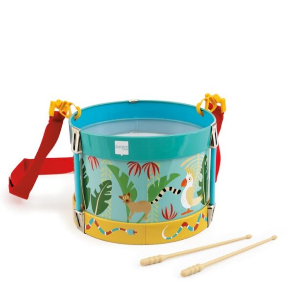 Scratch Детско цветно барабанче-bellamiestore