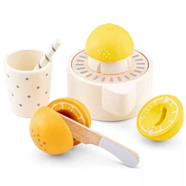 Дървена сокоизстисквачка New Classic Toys с цитруси и чаша за деца над 3 години