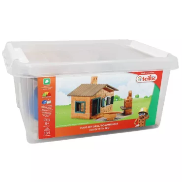 Конструктор с тухли Къща с барбекю Teifoc 185 части за 8+ години