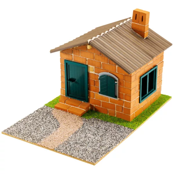 Конструктор с тухли Къща с барбекю Teifoc покрив и керамична конструкция 8+