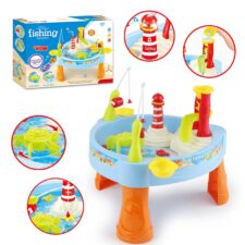 Детска активна маса за риболов с вода-bellamiestore