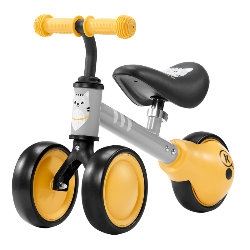 Детско колело за баланс Kinderkraft Cutie Жълто -bellamiestore