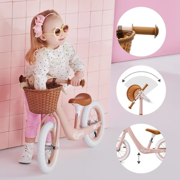 Колело за баланс Kinderkraft Rapid 2 Розов-bellamiestore
