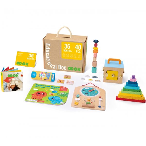 Tooky toy Монтесори образователен комплект с 6 игри-bellamiestore
