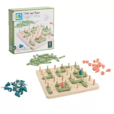 Дървена настолна игра Точки и квадрати &ndash; BS Toys в кутия с дървени елементи 6+