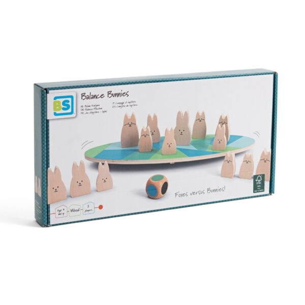 Детска игра за баланс - Зайчета срещу Лисици-bellamiestore