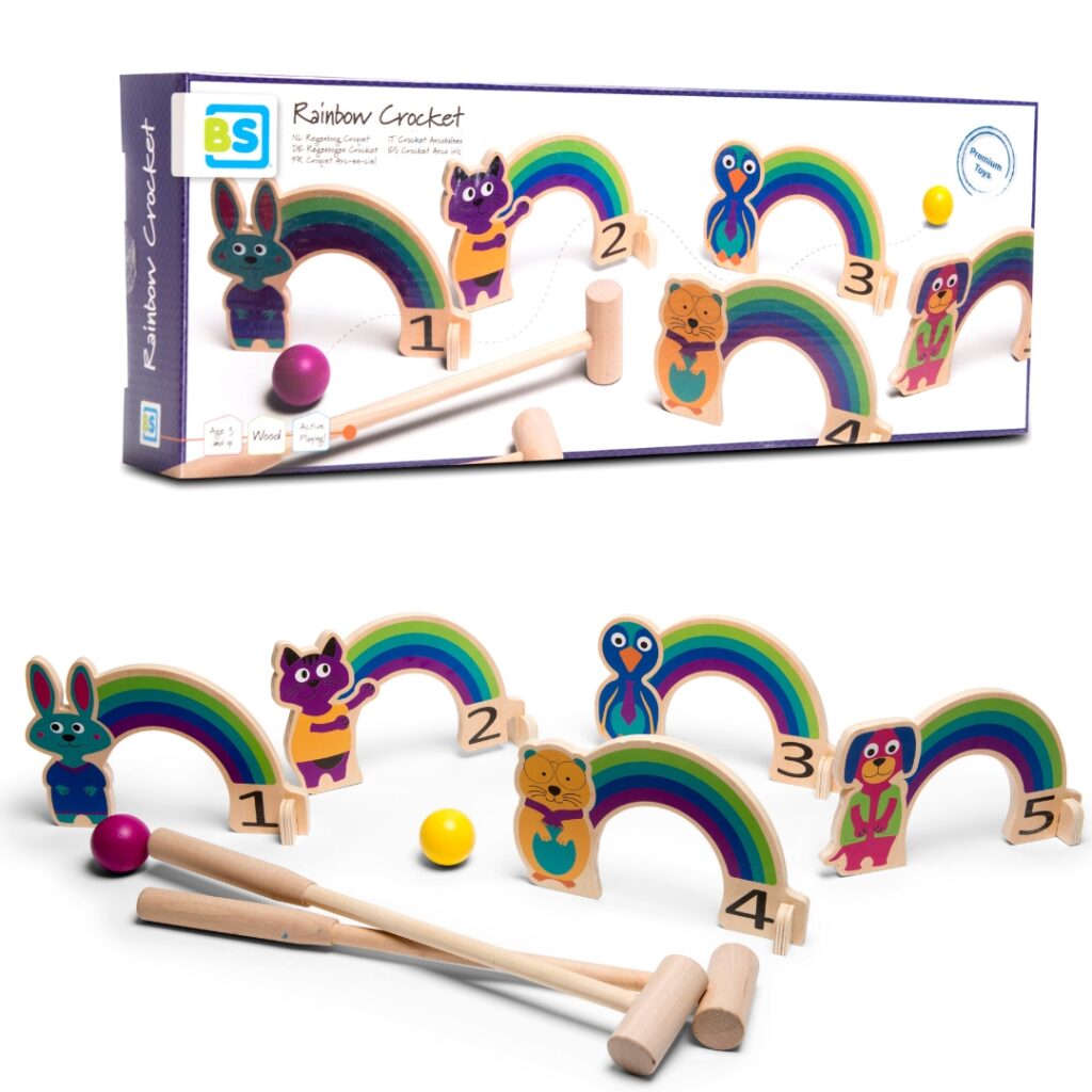 Крикет дъга- дървена игра от BS toys-bellamiestore