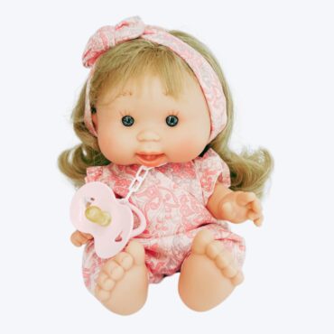 Кукла - Бебе Мая с дълга коса и биберон-bellamiestore